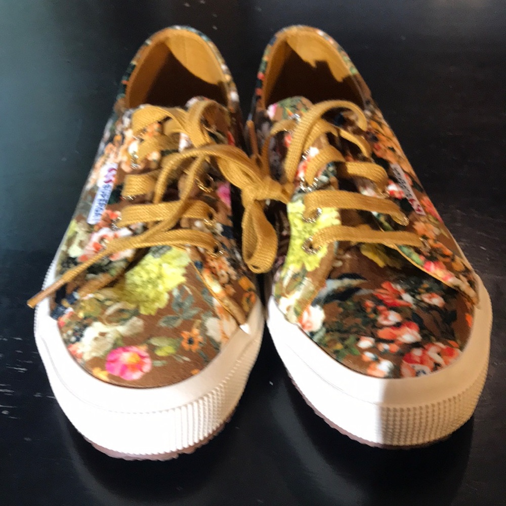 Floral Velvet Sneakers